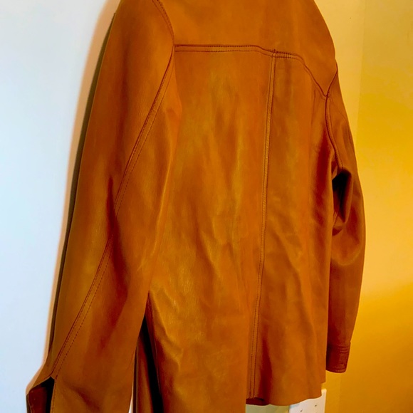 Stuart Norman reversible butter leather jacket , removable buttons . - Picture 9 of 16